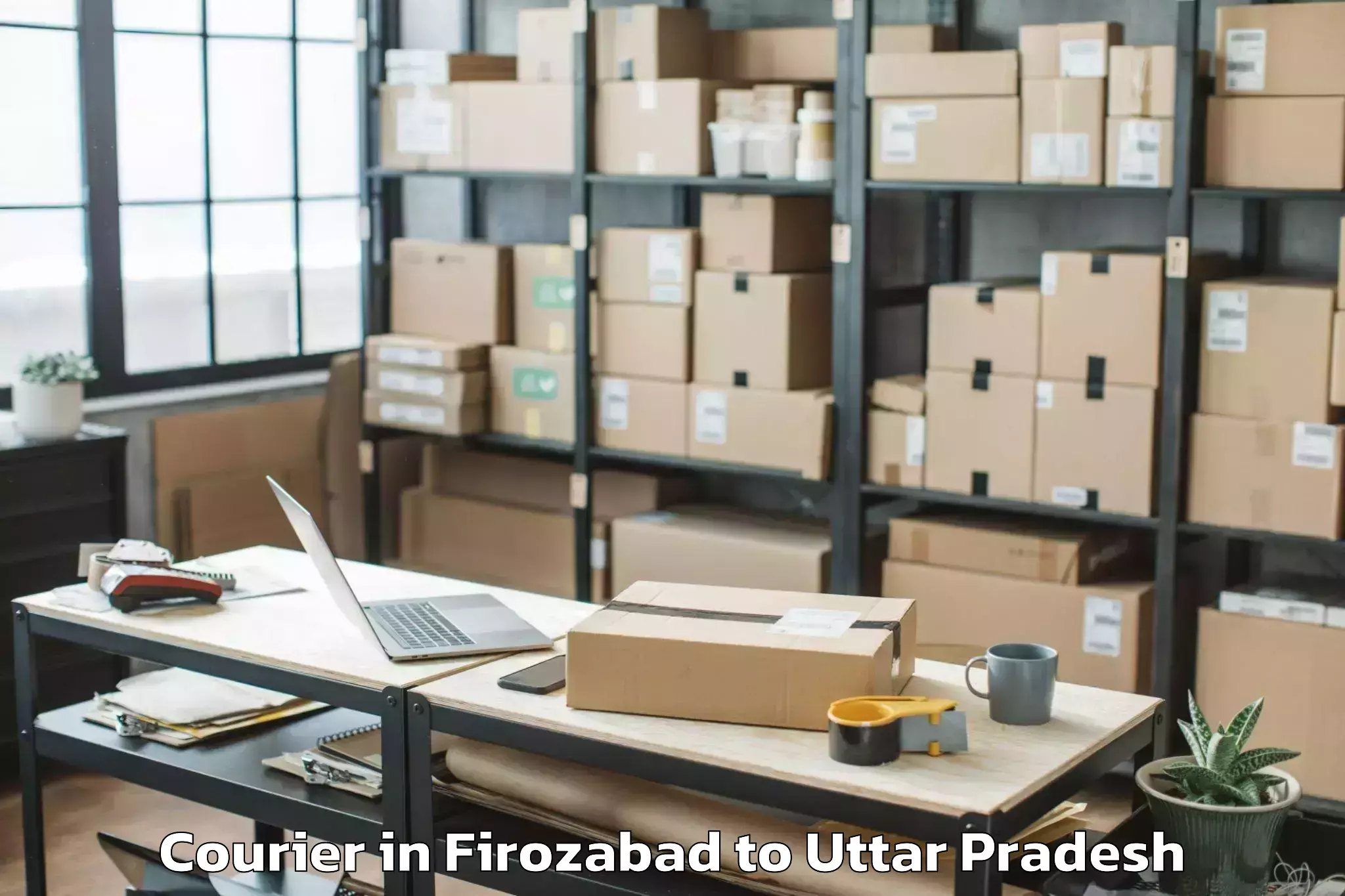 Top Firozabad to Mau Aimma Courier Available